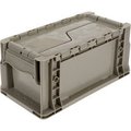 Monoflo International Global Industrial„¢ Stackable Straight Wall Container, Solid, 13-1/2"Lx7-3/8"Wx6-3/4"H, Gray RSO1408-07AL